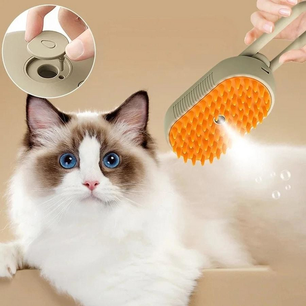 3-In-1 Pet Steaming Brush