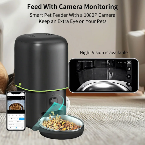 Smart Pet Feeder with WiFi Camera