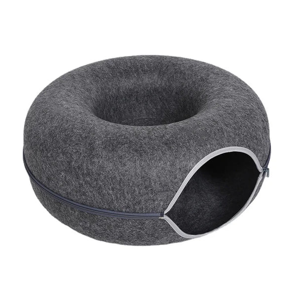 Interactive Tunnel Donut Pet Bed