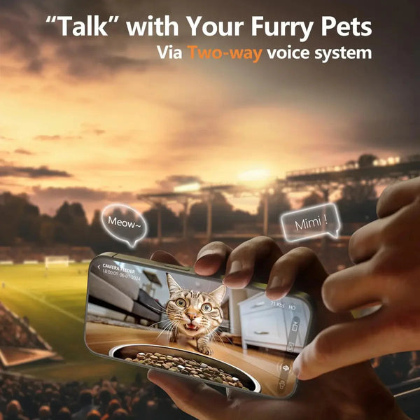 Smart Pet Feeder with WiFi Camera