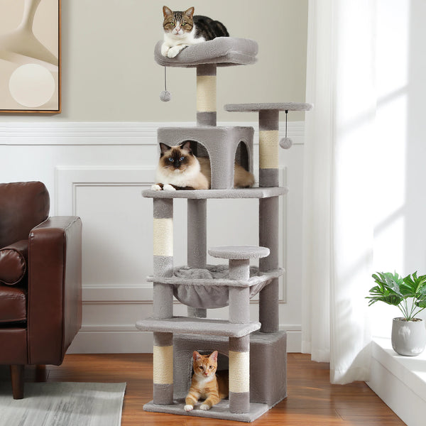 Cat Tree Tower with Modern Spacious Hammocks