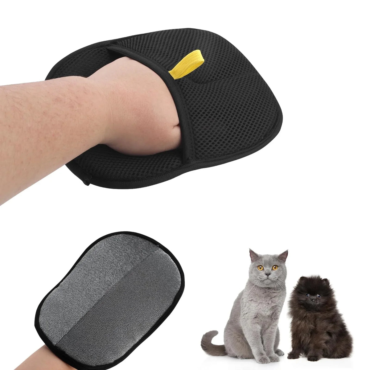 Double-Sided Static Cat Grooming Gloves