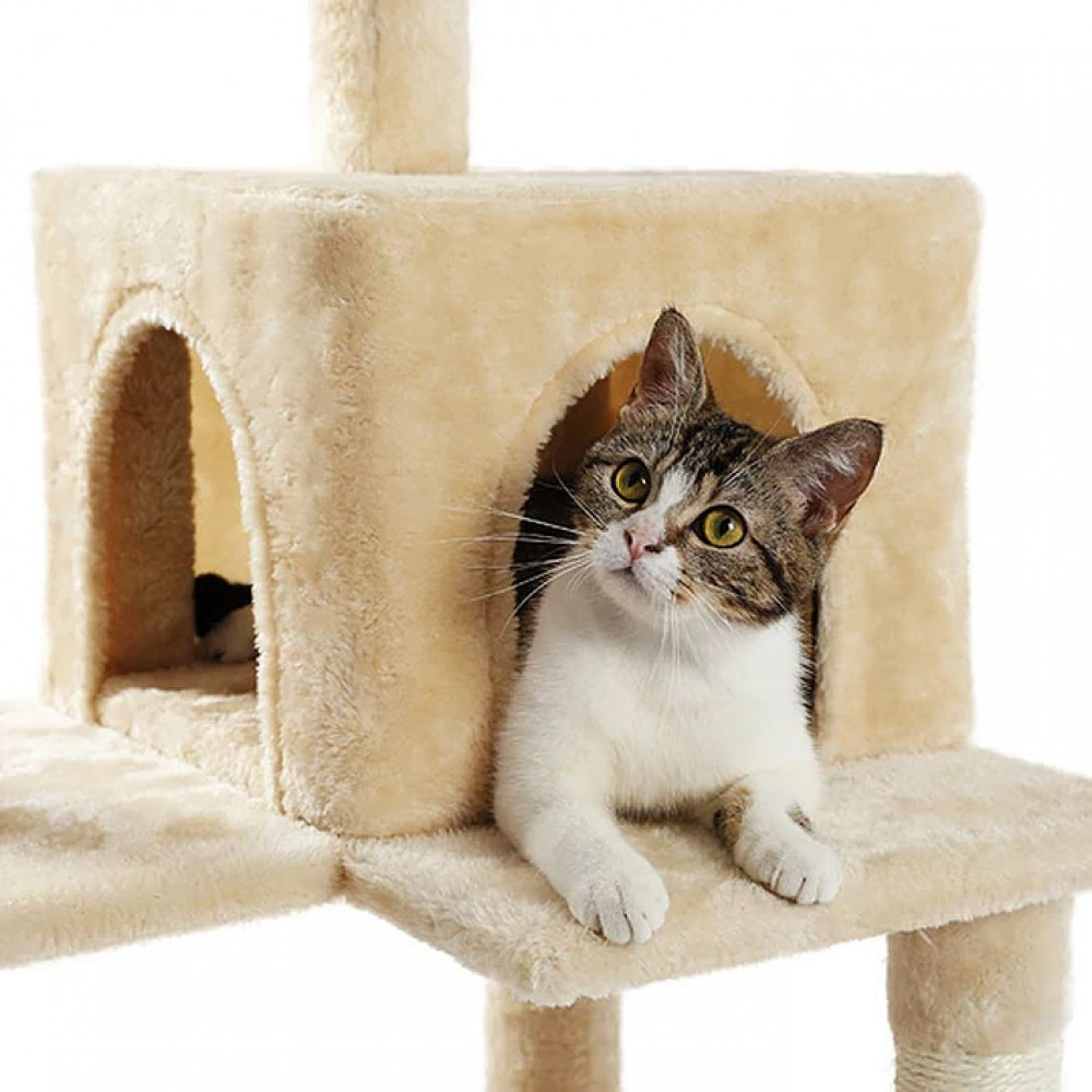 Cat Tree Tower with Modern Spacious Hammocks