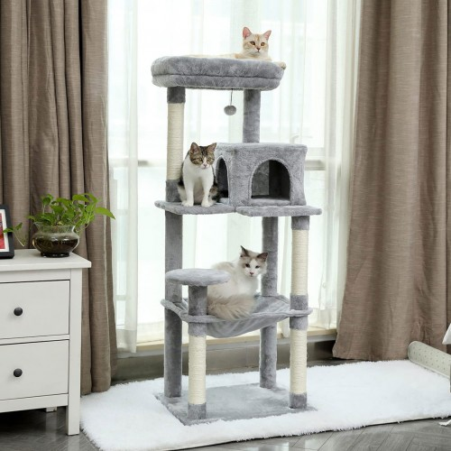 Cat Tree Tower with Modern Spacious Hammocks